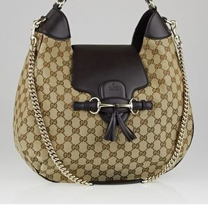 Gucci Beige GG Canvas Emily bag